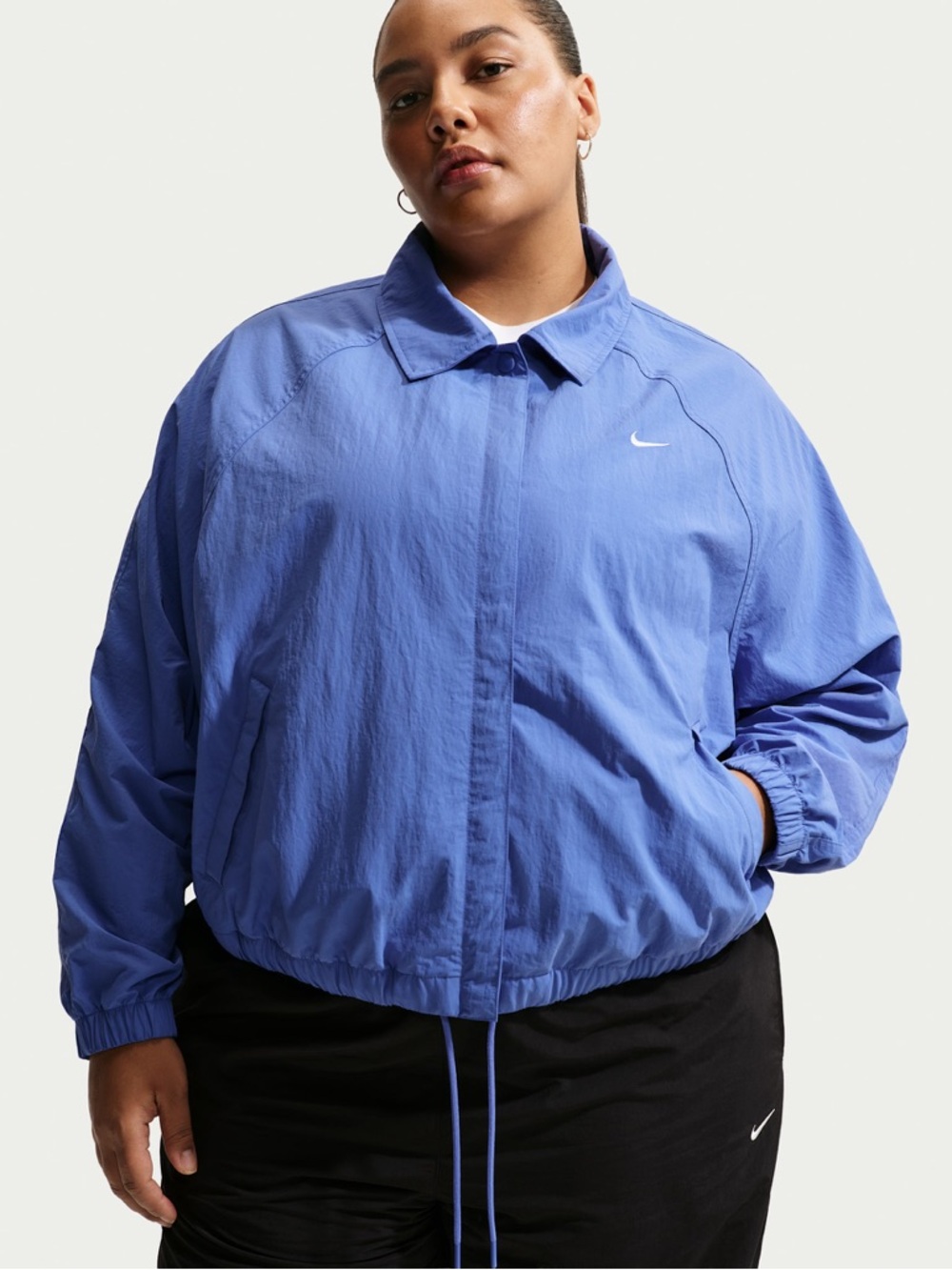 Nike Women's Blue Windbreaker Jacket